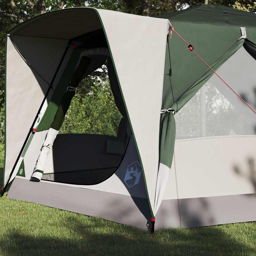 vidaXL Cabin Tent 7-Person 7-Person Green - 400 x 350 x 212 cm