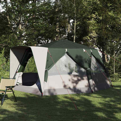 vidaXL Cabin Tent 7-Person 7-Person Green - 400 x 350 x 212 cm