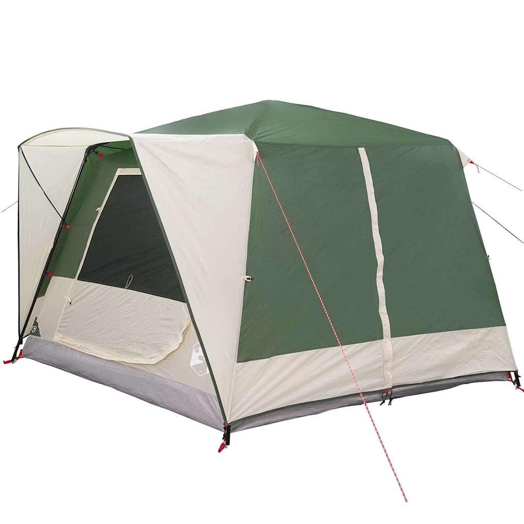 vidaXL Cabin Tent 7-Person 7-Person Green - 400 x 350 x 212 cm