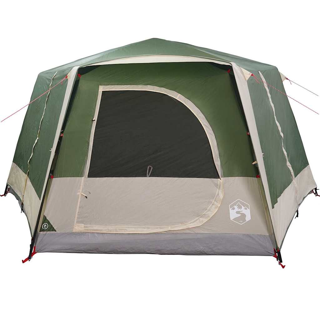 vidaXL Cabin Tent 7-Person 7-Person Green - 400 x 350 x 212 cm
