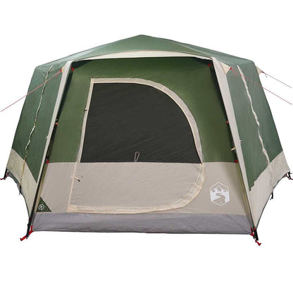 vidaXL Cabin Tent 7-Person 7-Person Green - 400 x 350 x 212 cm