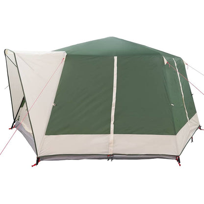 vidaXL Cabin Tent 7-Person 7-Person Green - 400 x 350 x 212 cm