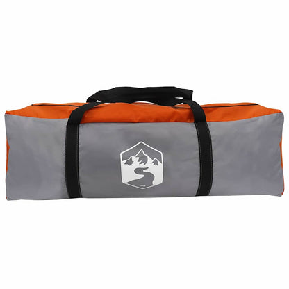 vidaXL Cabin Tent 7-Person 7-Person Grey and Orange - 400 x 350 x 212 cm