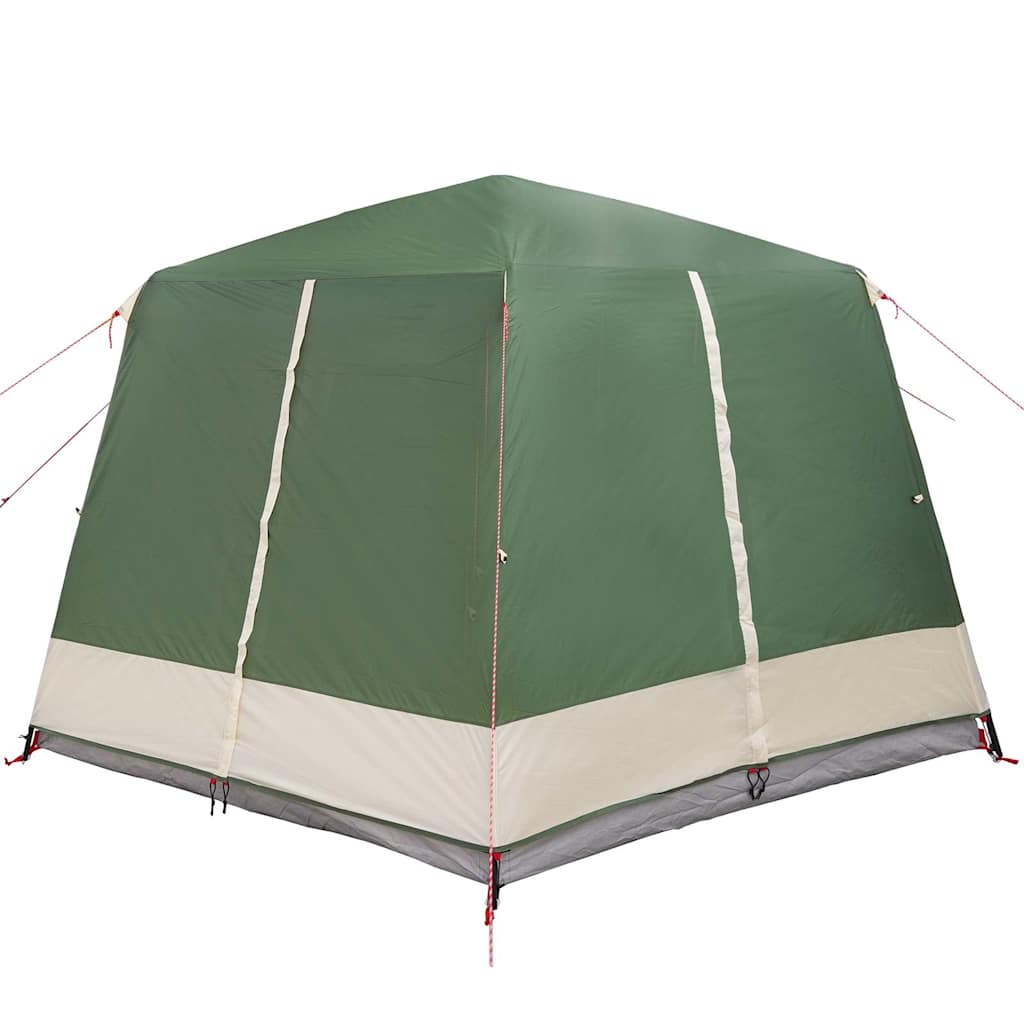 vidaXL Cabin Tent 5-Person Green and White 333 x 317 x 194 cm