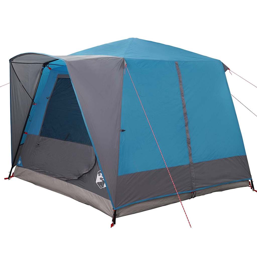 vidaXL Cabin Tent 5-Person with Roof Blue and Grey 333 x 317 x 194 cm