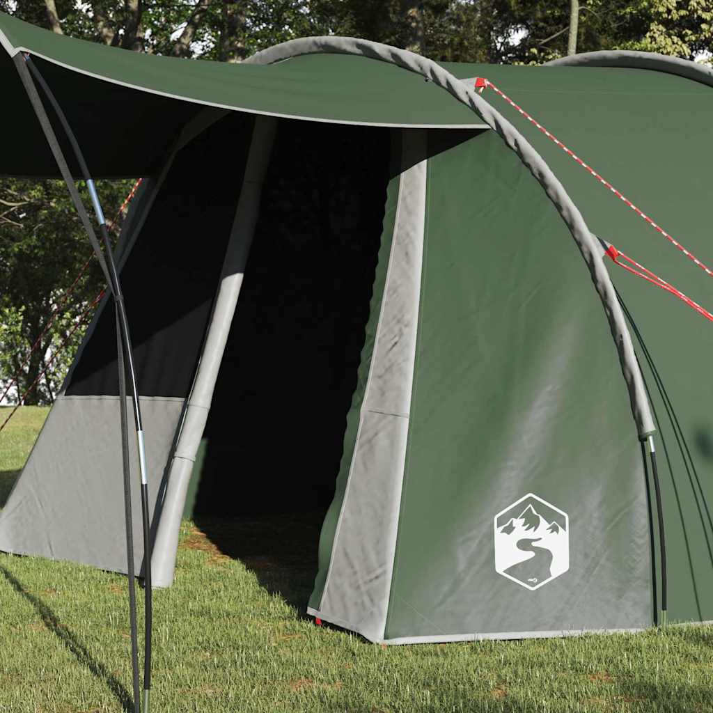 vidaXL Tunnel Tent 4-Person 4-Person Green and White - 740 x 370 x 220 cm