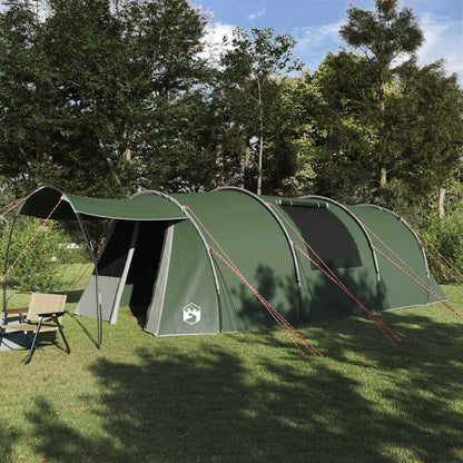 vidaXL Tunnel Tent 4-Person 4-Person Green and White - 740 x 370 x 220 cm