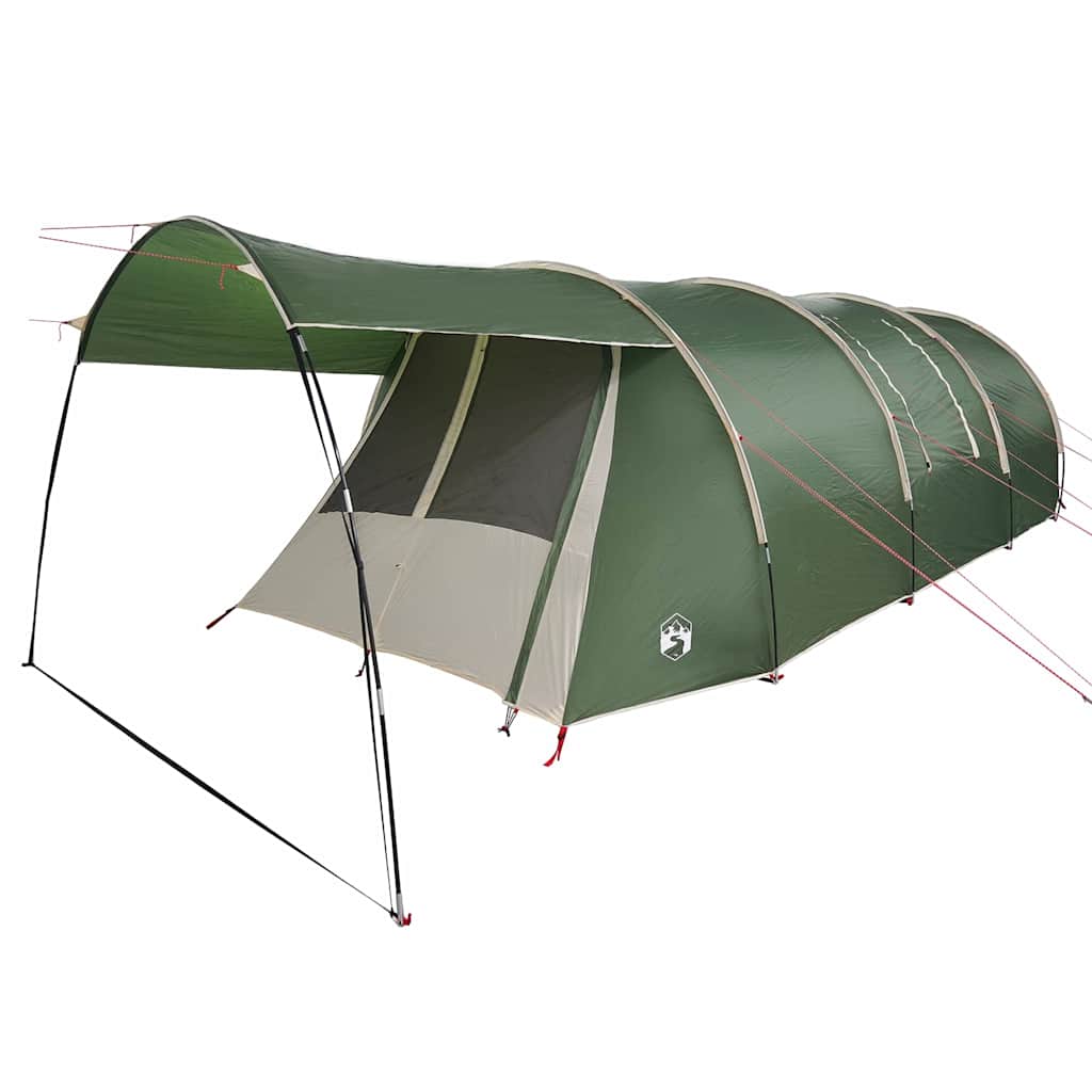 vidaXL Tunnel Tent 4-Person 4-Person Green and White - 740 x 370 x 220 cm