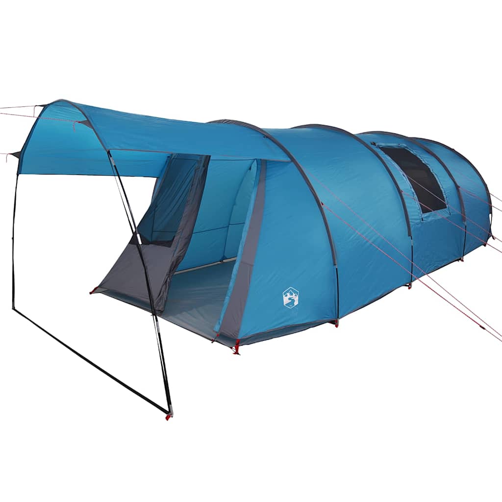 vidaXL Tunnel Tent 4-Person 4-Person Blue and Grey - 740 x 370 x 220 cm