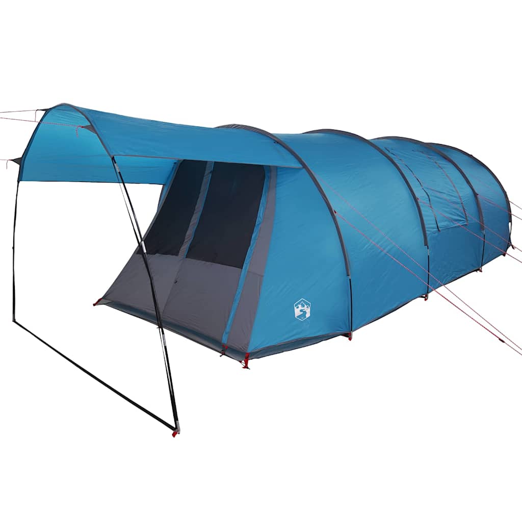 vidaXL Tunnel Tent 4-Person 4-Person Blue and Grey - 740 x 370 x 220 cm