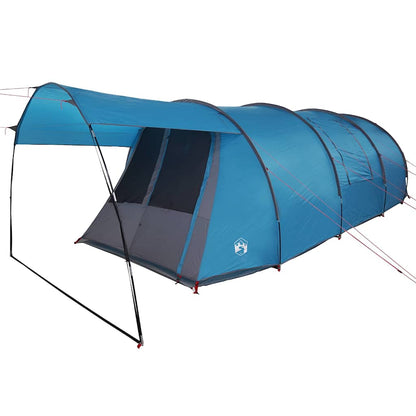 vidaXL Tunnel Tent 4-Person 4-Person Blue and Grey - 740 x 370 x 220 cm