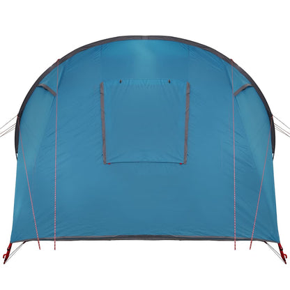 vidaXL Tunnel Tent 4-Person 4-Person Blue and Grey - 740 x 370 x 220 cm