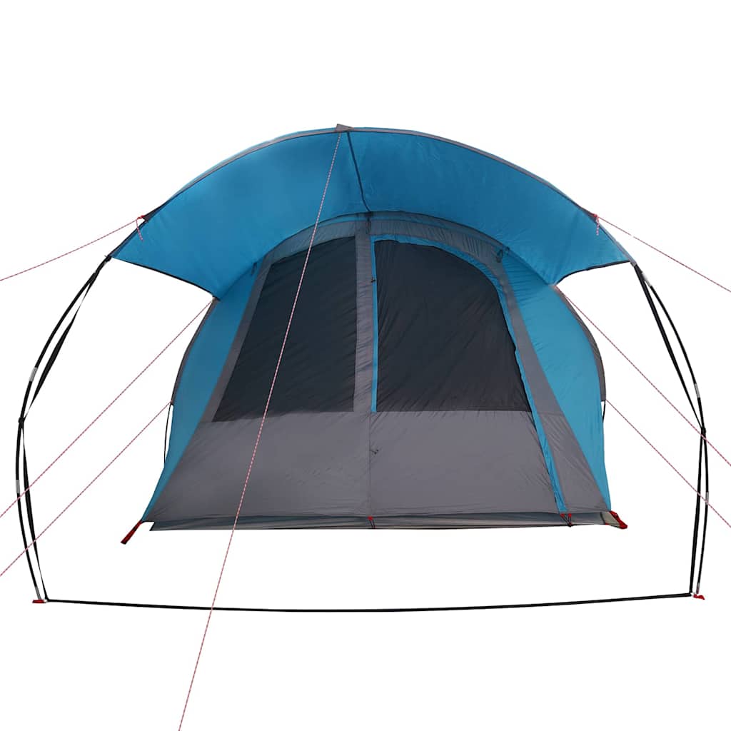 vidaXL Tunnel Tent 4-Person 4-Person Blue and Grey - 740 x 370 x 220 cm