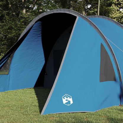 vidaXL Tunnel Tent 4-Person 4-Person Blue and Grey - 778 x 356 x 210 cm