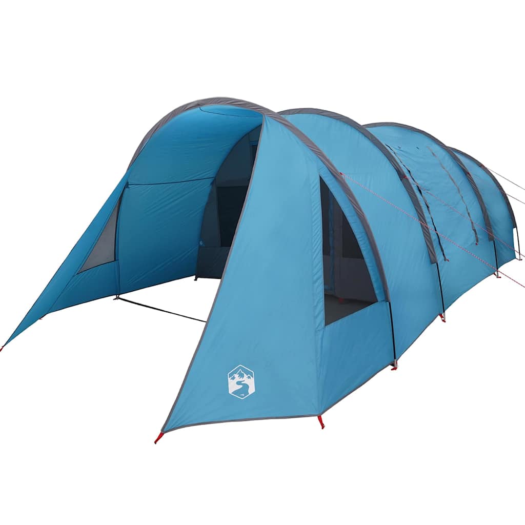 vidaXL Tunnel Tent 4-Person 4-Person Blue and Grey - 778 x 356 x 210 cm
