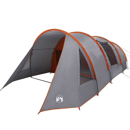 vidaXL Tunnel Tent 4-Person 4-Person Grey and Orange - 778 x 356 x 210 cm
