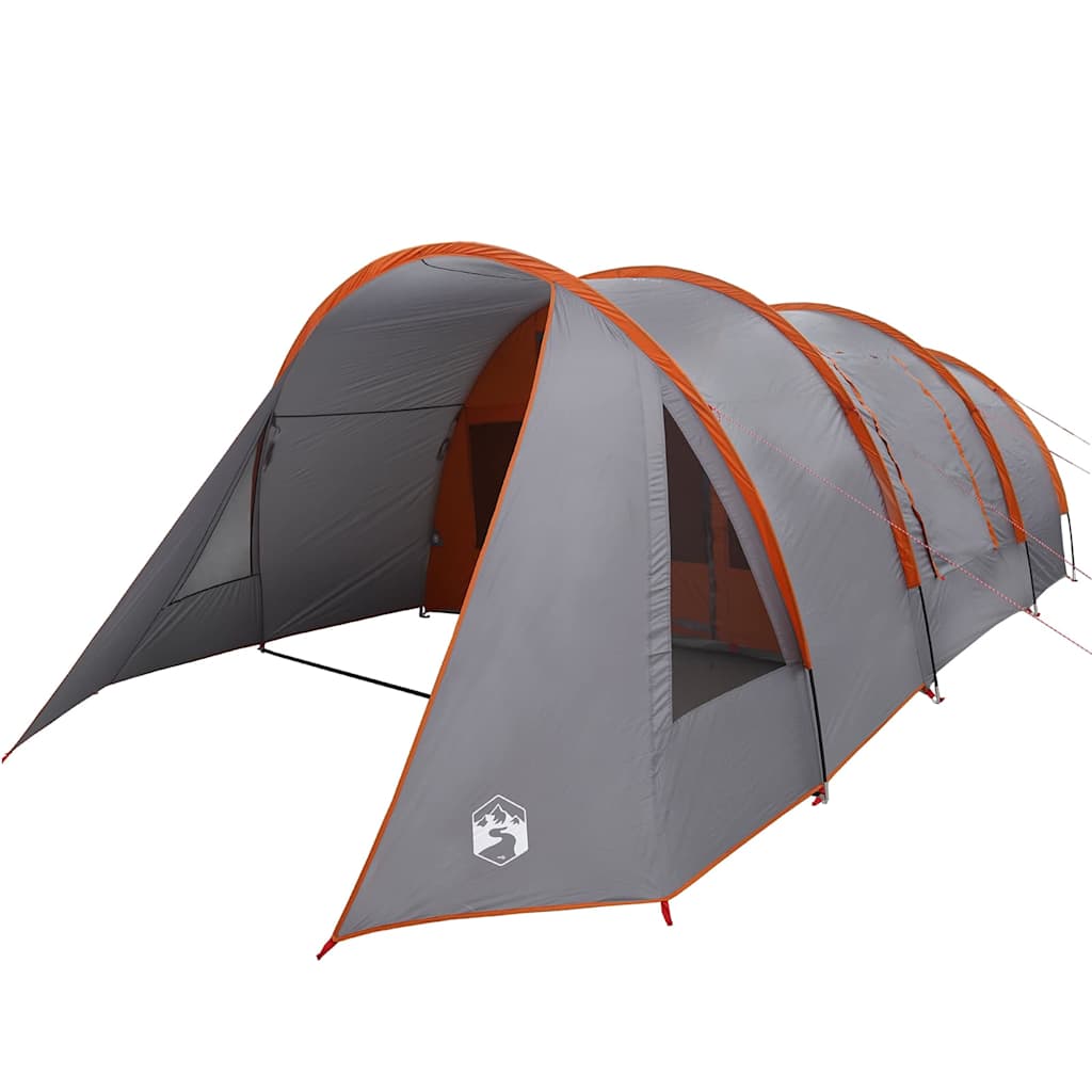 vidaXL Tunnel Tent 4-Person 4-Person Grey and Orange - 778 x 356 x 210 cm