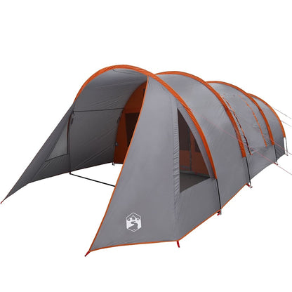 vidaXL Tunnel Tent 4-Person 4-Person Grey and Orange - 778 x 356 x 210 cm