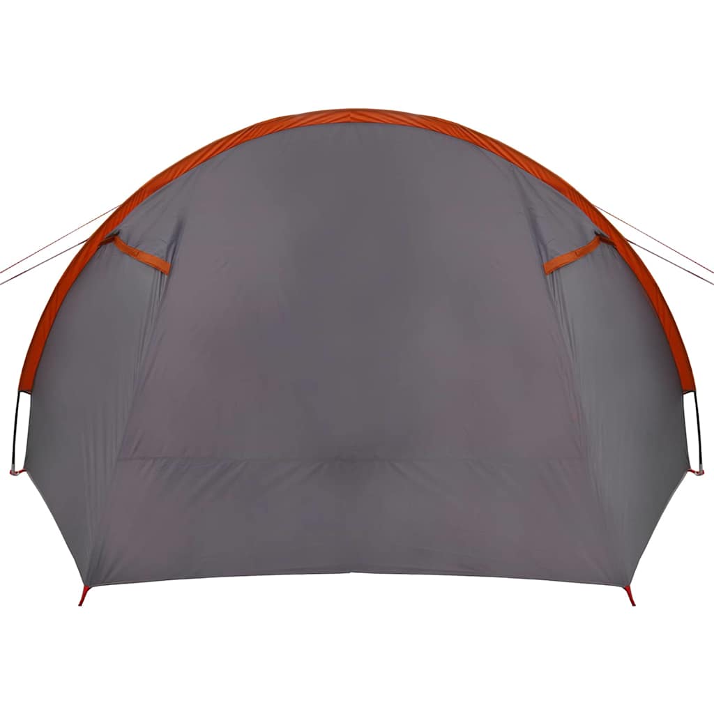 vidaXL Tunnel Tent 4-Person 4-Person Grey and Orange - 778 x 356 x 210 cm