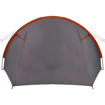 vidaXL Tunnel Tent 4-Person 4-Person Grey and Orange - 778 x 356 x 210 cm