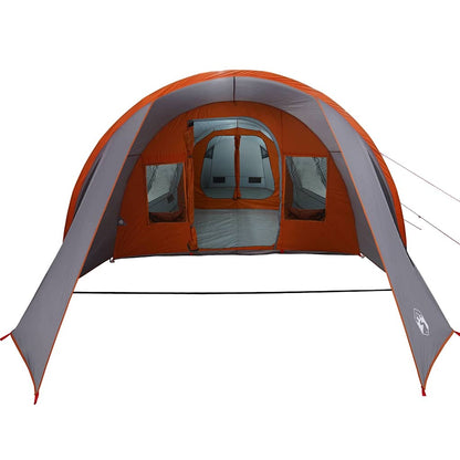 vidaXL Tunnel Tent 4-Person 4-Person Grey and Orange - 778 x 356 x 210 cm