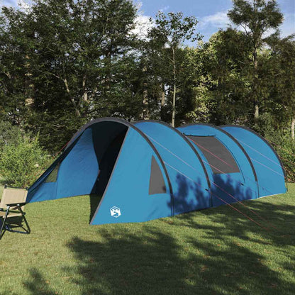 vidaXL Tunnel Tent 5-Person 5-Person Blue and Grey - 805 x 405 x 211 cm
