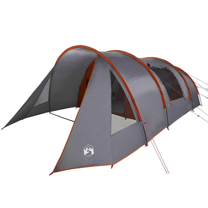 vidaXL Tunnel Tent 5-Person 5-Person Grey and Orange - 805 x 405 x 211 cm