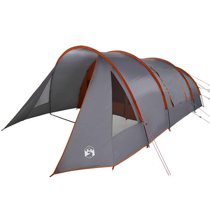 vidaXL Tunnel Tent 5-Person 5-Person Grey and Orange - 805 x 405 x 211 cm