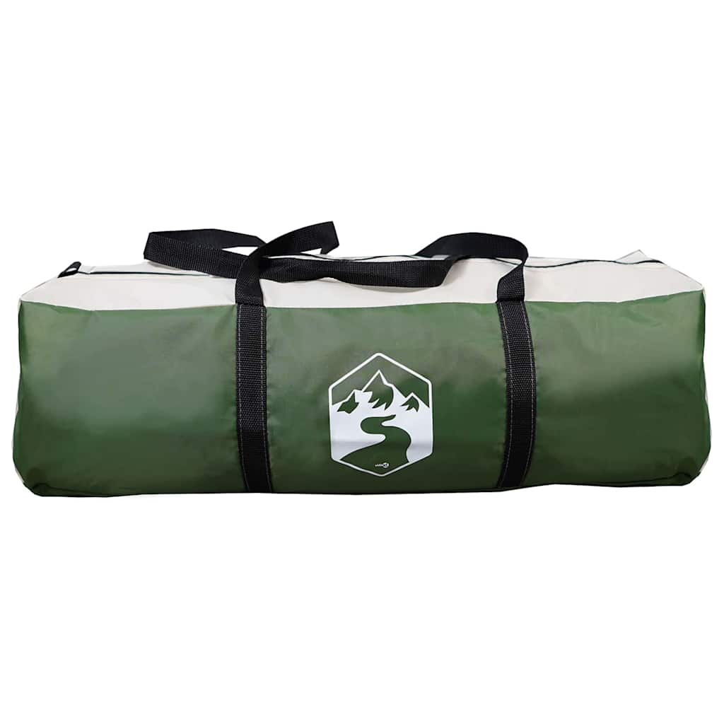 vidaXL Tunnel Tent 6-Person 6-Person Green and White - 890 x 470 x 220 cm