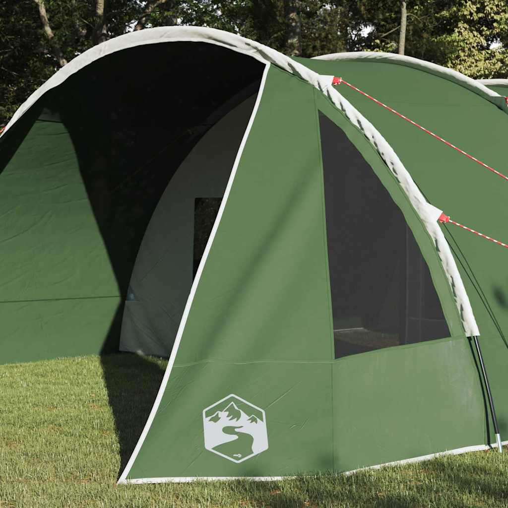 vidaXL Tunnel Tent 6-Person 6-Person Green and White - 890 x 470 x 220 cm