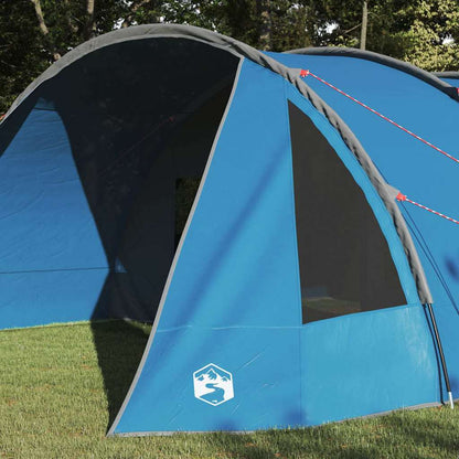 vidaXL Tunnel Tent 6-Person 6-Person Blue and Grey - 890 x 470 x 220 cm