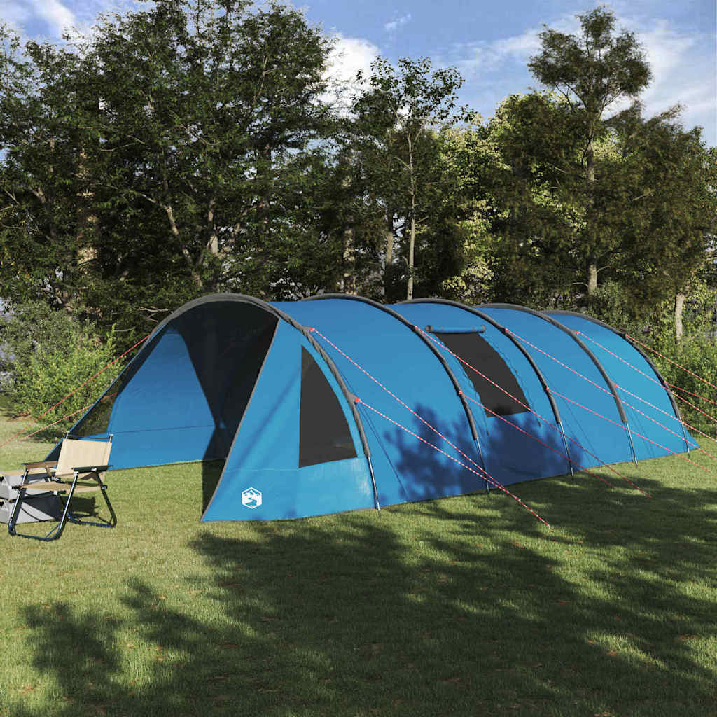 vidaXL Tunnel Tent 6-Person 6-Person Blue and Grey - 890 x 470 x 220 cm