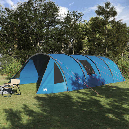vidaXL Tunnel Tent 6-Person 6-Person Blue and Grey - 890 x 470 x 220 cm