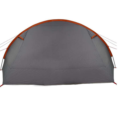 vidaXL Tunnel Tent 6-Person 6-Person Grey and Orange - 890 x 470 x 220 cm