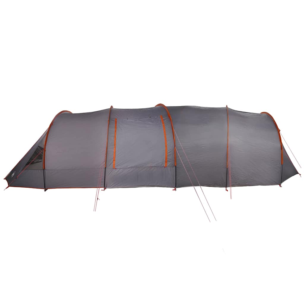 vidaXL Tunnel Tent 6-Person 6-Person Grey and Orange - 890 x 470 x 220 cm