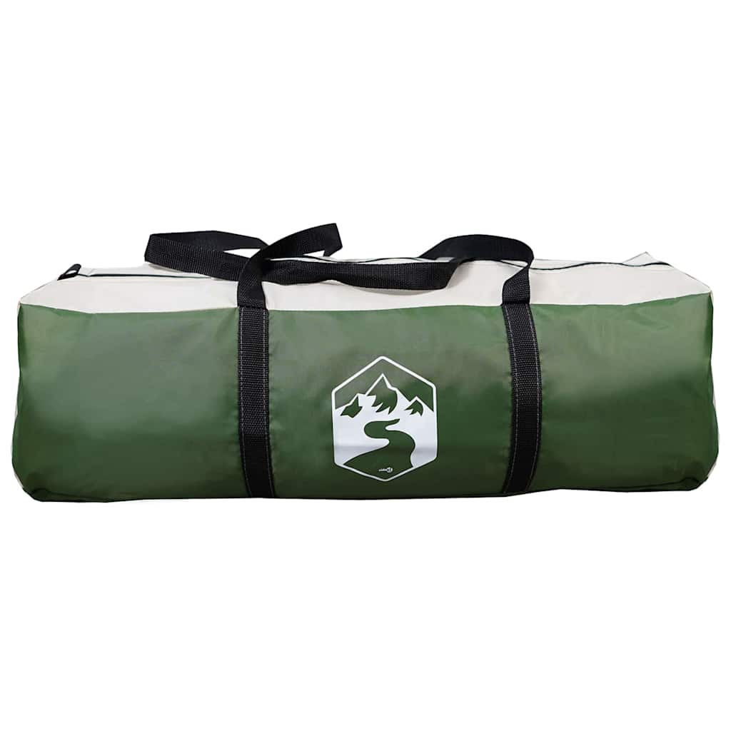 vidaXL Tunnel Tent 6-Person 6-Person Green and White - 700 x 590 x 215 cm