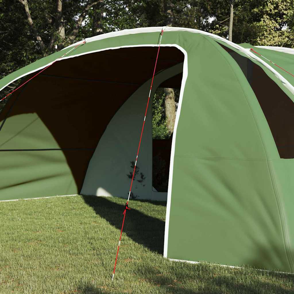 vidaXL Tunnel Tent 6-Person 6-Person Green and White - 700 x 590 x 215 cm