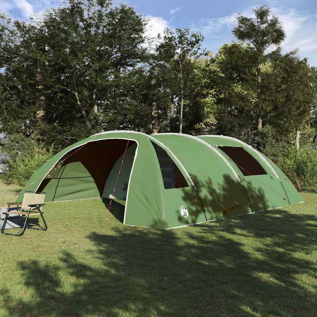 vidaXL Tunnel Tent 6-Person 6-Person Green and White - 700 x 590 x 215 cm