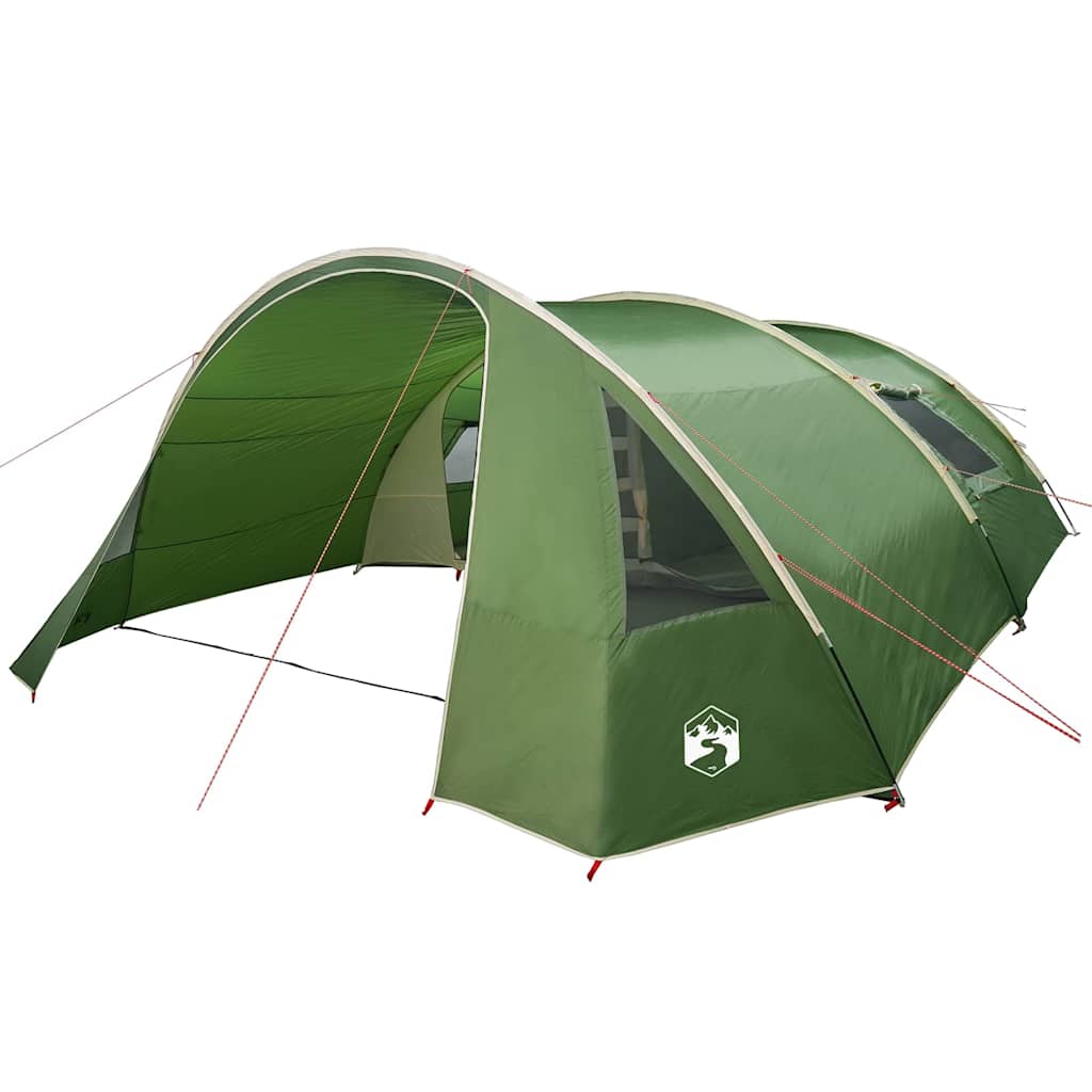 vidaXL Tunnel Tent 6-Person 6-Person Green and White - 700 x 590 x 215 cm