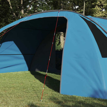 vidaXL Tunnel Tent 6-Person 6-Person Blue and Grey - 700 x 590 x 215 cm