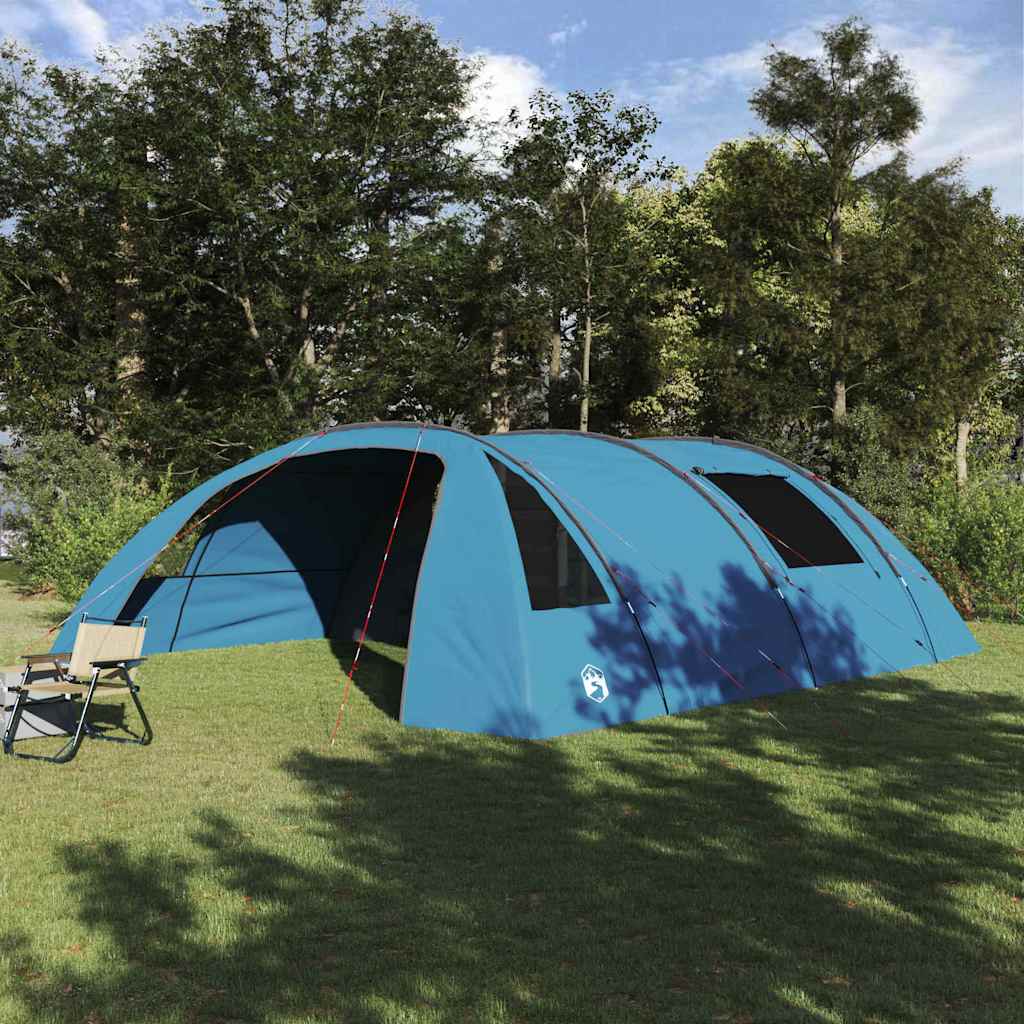 vidaXL Tunnel Tent 6-Person 6-Person Blue and Grey - 700 x 590 x 215 cm