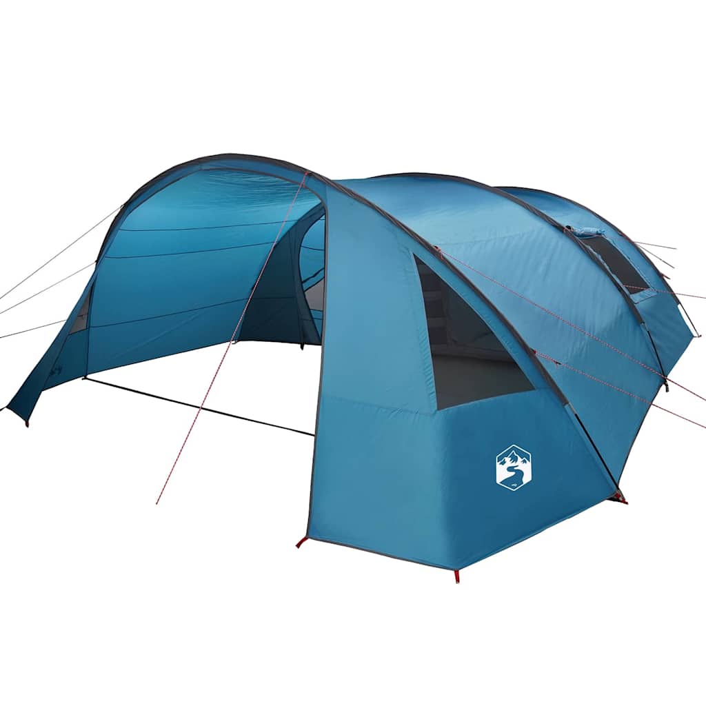 vidaXL Tunnel Tent 6-Person 6-Person Blue and Grey - 700 x 590 x 215 cm