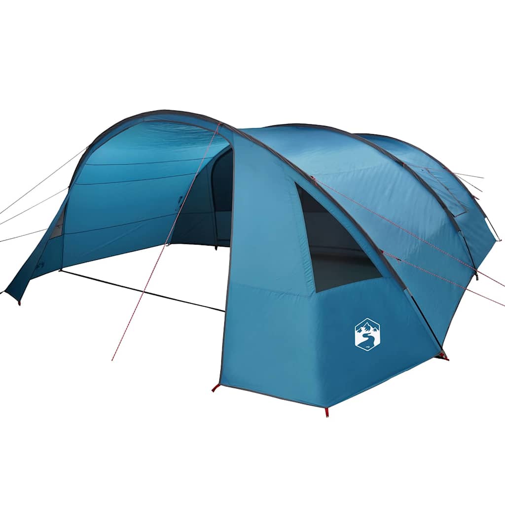 vidaXL Tunnel Tent 6-Person 6-Person Blue and Grey - 700 x 590 x 215 cm