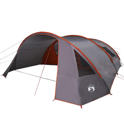 vidaXL Tunnel Tent 6-Person 6-Person Grey and Orange - 700 x 590 x 215 cm