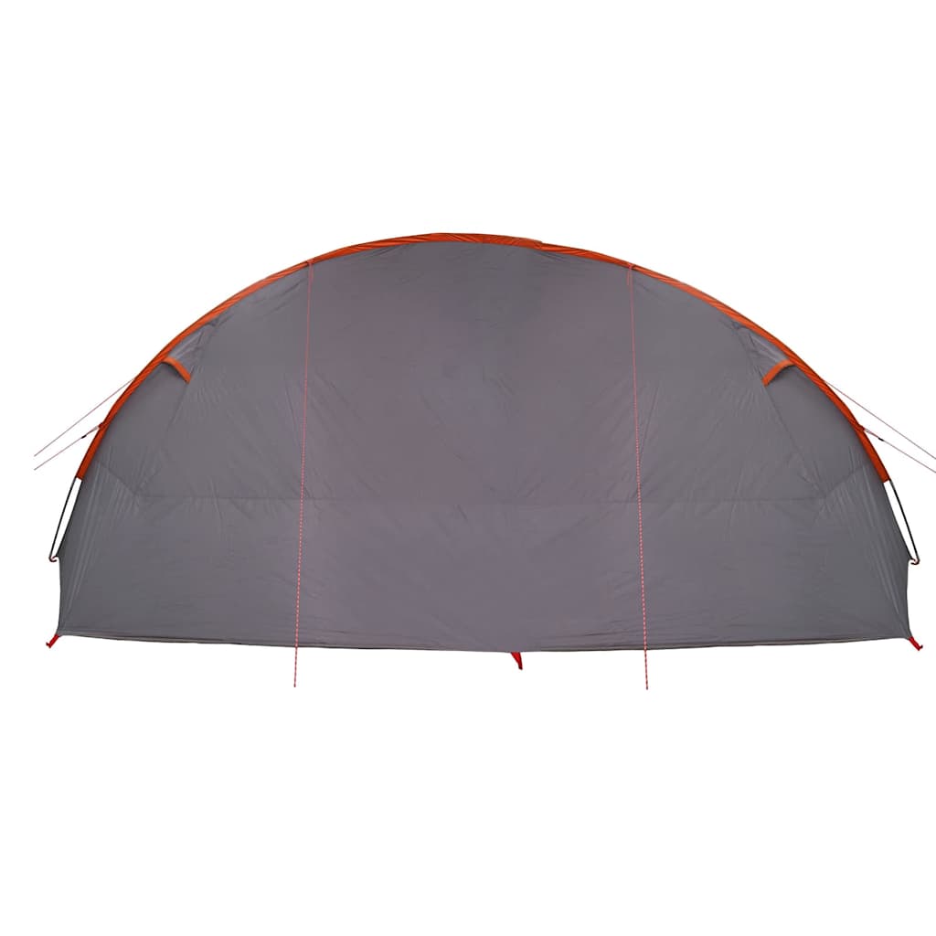 vidaXL Tunnel Tent 6-Person 6-Person Grey and Orange - 700 x 590 x 215 cm