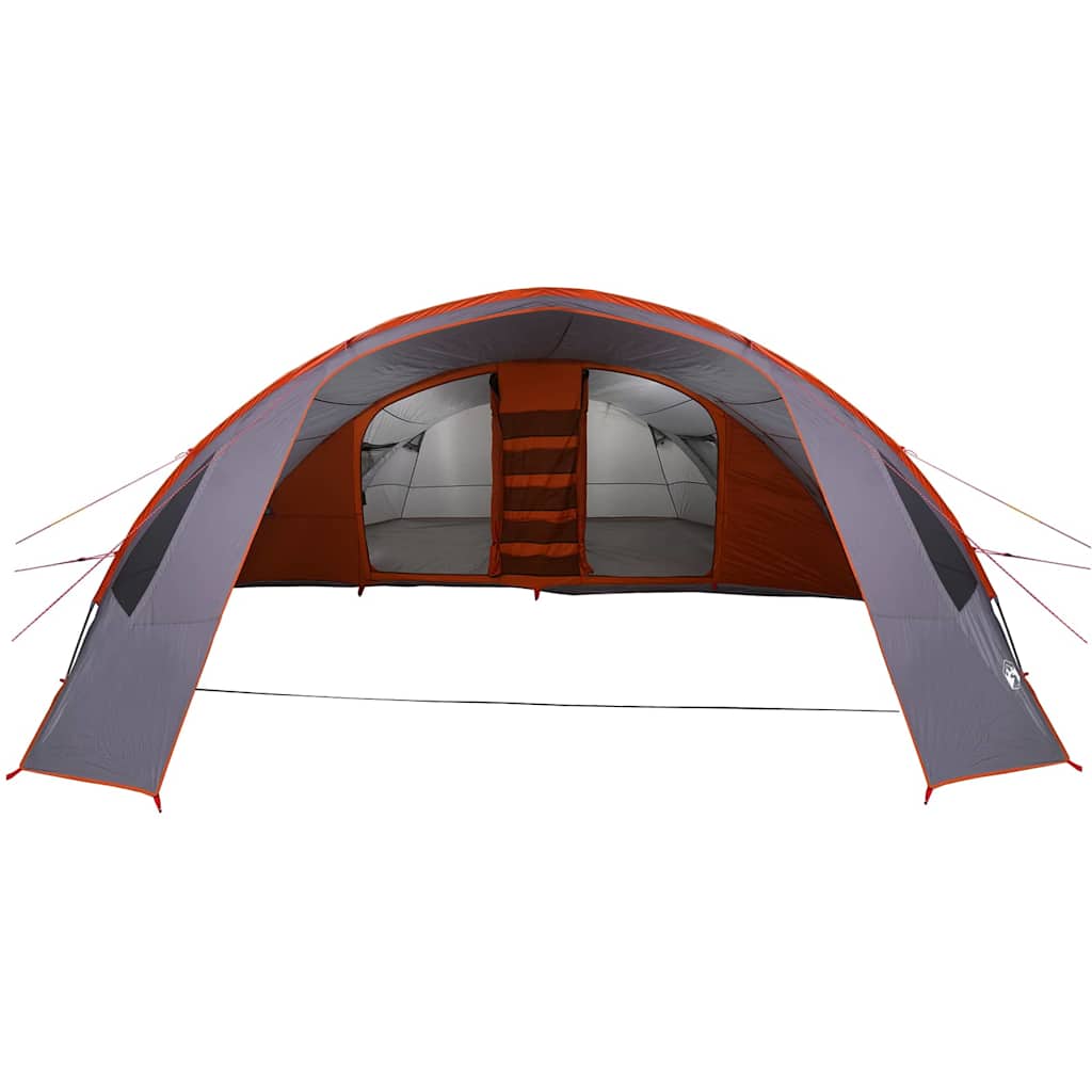 vidaXL Tunnel Tent 6-Person 6-Person Grey and Orange - 700 x 590 x 215 cm