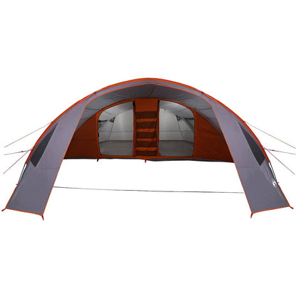 vidaXL Tunnel Tent 6-Person 6-Person Grey and Orange - 700 x 590 x 215 cm