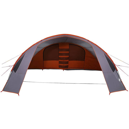 vidaXL Tunnel Tent 6-Person 6-Person Grey and Orange - 700 x 590 x 215 cm
