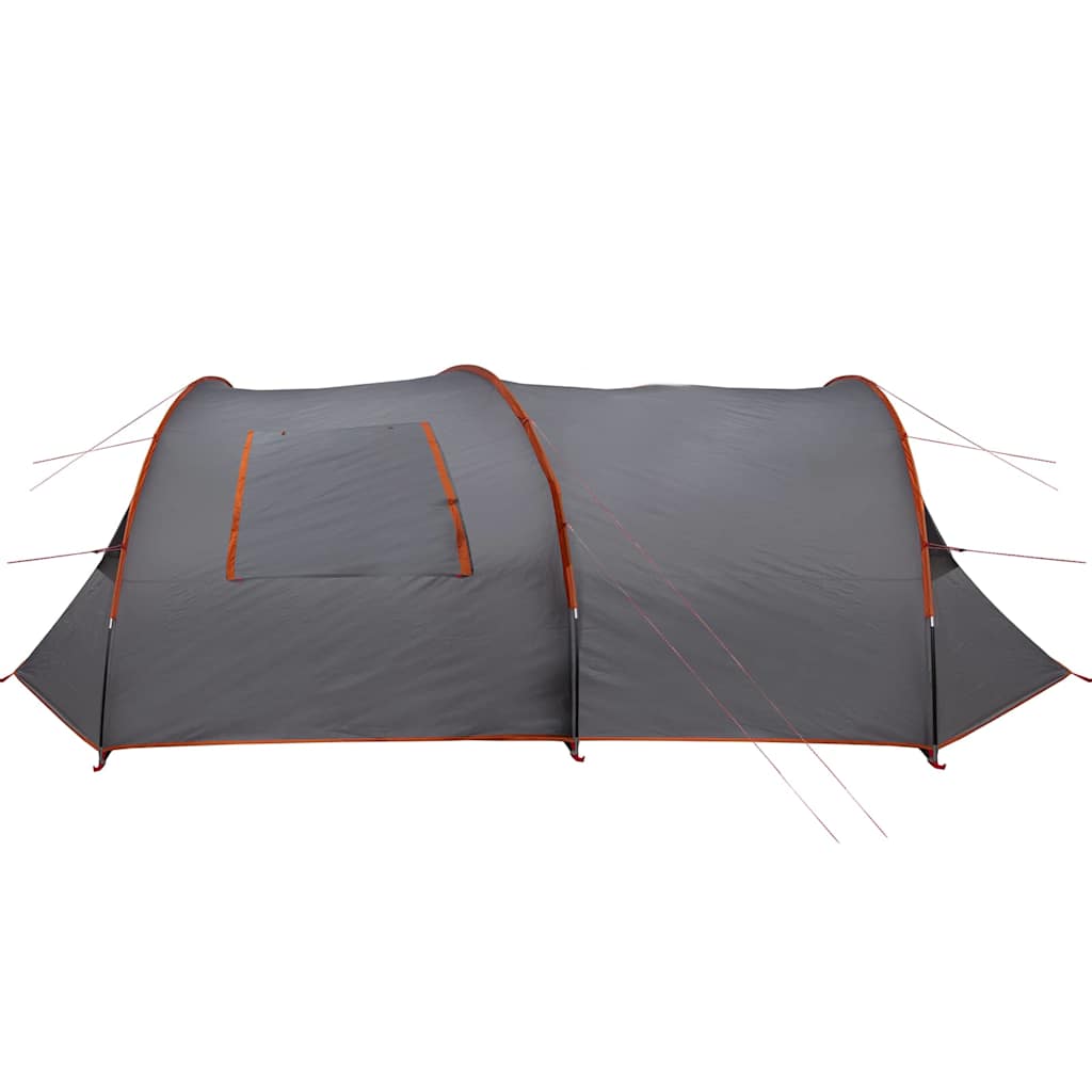 vidaXL Tunnel Tent 6-Person 6-Person Grey and Orange - 700 x 590 x 215 cm
