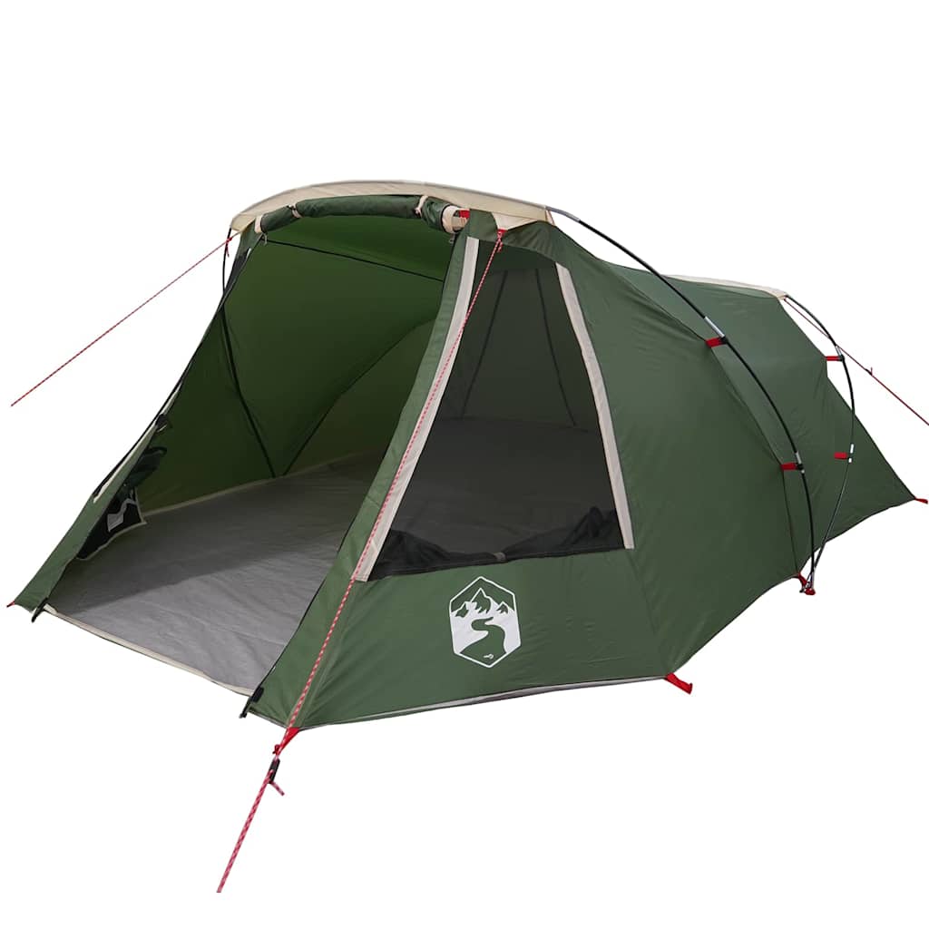 vidaXL Tunnel Tent 3-Person 3-Person Green and White - 328 x 228 x 115 cm